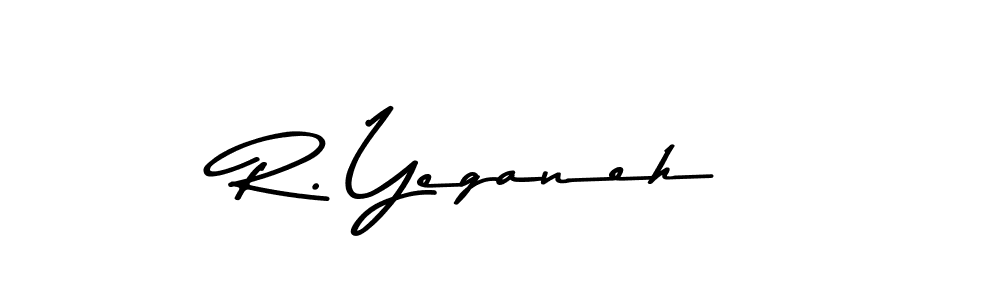 Also You can easily find your signature by using the search form. We will create R. Yeganeh name handwritten signature images for you free of cost using Asem Kandis PERSONAL USE sign style. R. Yeganeh signature style 9 images and pictures png