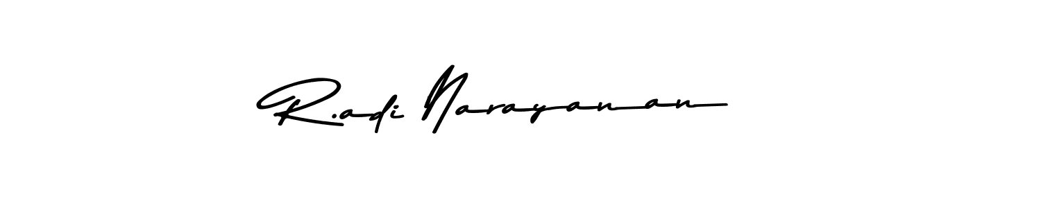 This is the best signature style for the R.adi Narayanan name. Also you like these signature font (Asem Kandis PERSONAL USE). Mix name signature. R.adi Narayanan signature style 9 images and pictures png