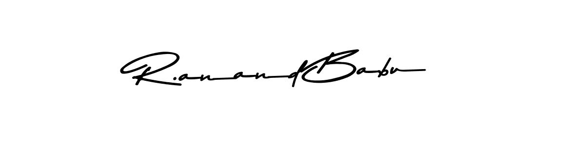 Asem Kandis PERSONAL USE is a professional signature style that is perfect for those who want to add a touch of class to their signature. It is also a great choice for those who want to make their signature more unique. Get R.anand Babu name to fancy signature for free. R.anand Babu signature style 9 images and pictures png