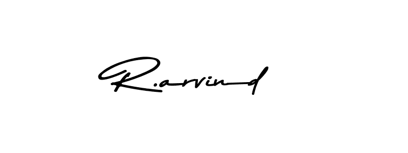 How to make R.arvind name signature. Use Asem Kandis PERSONAL USE style for creating short signs online. This is the latest handwritten sign. R.arvind signature style 9 images and pictures png