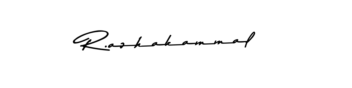 Use a signature maker to create a handwritten signature online. With this signature software, you can design (Asem Kandis PERSONAL USE) your own signature for name R.azhakammal. R.azhakammal signature style 9 images and pictures png