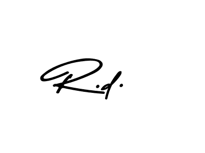 The best way (Asem Kandis PERSONAL USE) to make a short signature is to pick only two or three words in your name. The name R.d. include a total of six letters. For converting this name. R.d. signature style 9 images and pictures png