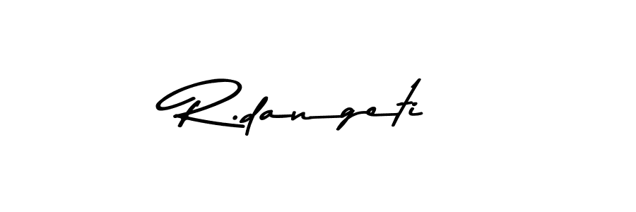 The best way (Asem Kandis PERSONAL USE) to make a short signature is to pick only two or three words in your name. The name R.dangeti include a total of six letters. For converting this name. R.dangeti signature style 9 images and pictures png