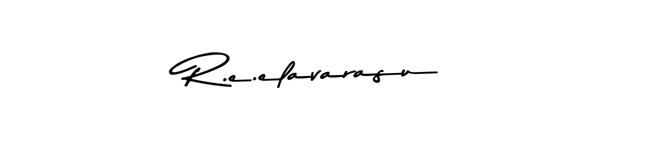 Make a beautiful signature design for name R.e.elavarasu. With this signature (Asem Kandis PERSONAL USE) style, you can create a handwritten signature for free. R.e.elavarasu signature style 9 images and pictures png