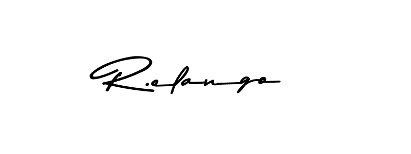 The best way (Asem Kandis PERSONAL USE) to make a short signature is to pick only two or three words in your name. The name R.elango include a total of six letters. For converting this name. R.elango signature style 9 images and pictures png