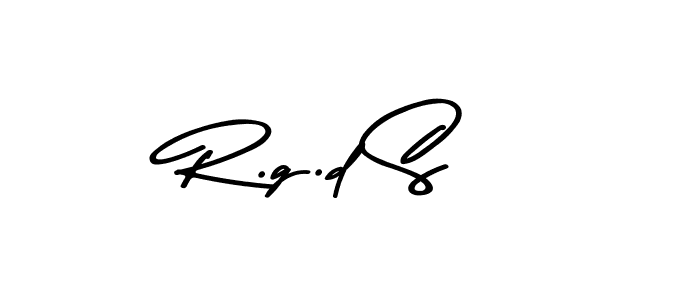 Make a beautiful signature design for name R.g.d S. With this signature (Asem Kandis PERSONAL USE) style, you can create a handwritten signature for free. R.g.d S signature style 9 images and pictures png