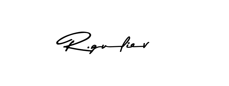 You should practise on your own different ways (Asem Kandis PERSONAL USE) to write your name (R.guliev) in signature. don't let someone else do it for you. R.guliev signature style 9 images and pictures png