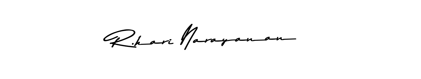 Asem Kandis PERSONAL USE is a professional signature style that is perfect for those who want to add a touch of class to their signature. It is also a great choice for those who want to make their signature more unique. Get R.hari Narayanan name to fancy signature for free. R.hari Narayanan signature style 9 images and pictures png