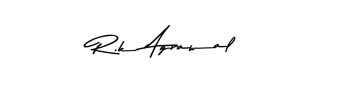 Make a beautiful signature design for name R.k. Agrawal. Use this online signature maker to create a handwritten signature for free. R.k. Agrawal signature style 9 images and pictures png