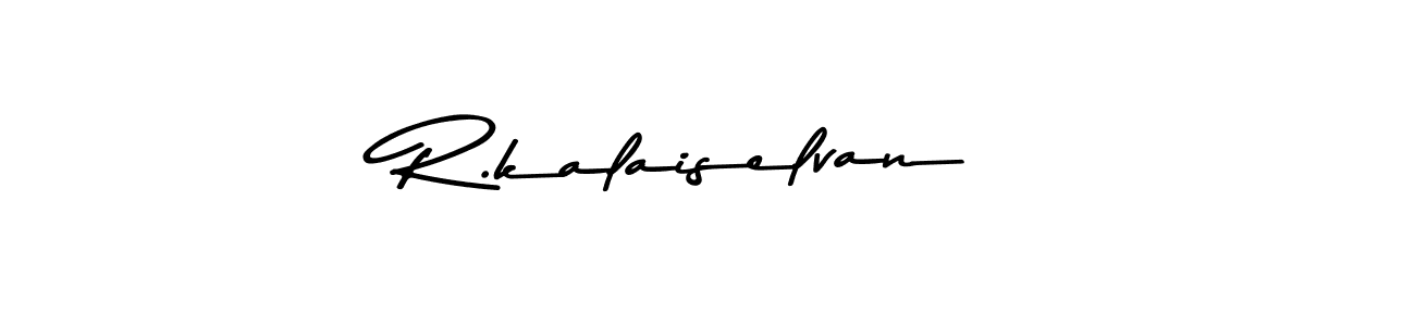 Create a beautiful signature design for name R.kalaiselvan. With this signature (Asem Kandis PERSONAL USE) fonts, you can make a handwritten signature for free. R.kalaiselvan signature style 9 images and pictures png