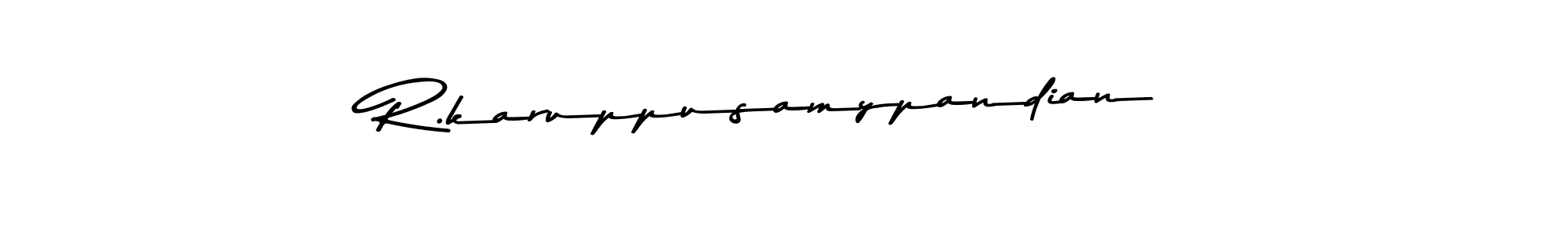 Asem Kandis PERSONAL USE is a professional signature style that is perfect for those who want to add a touch of class to their signature. It is also a great choice for those who want to make their signature more unique. Get R.karuppusamypandian name to fancy signature for free. R.karuppusamypandian signature style 9 images and pictures png