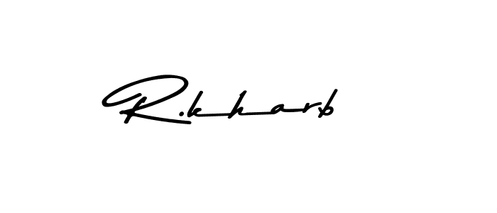 How to make R.kharb signature? Asem Kandis PERSONAL USE is a professional autograph style. Create handwritten signature for R.kharb name. R.kharb signature style 9 images and pictures png