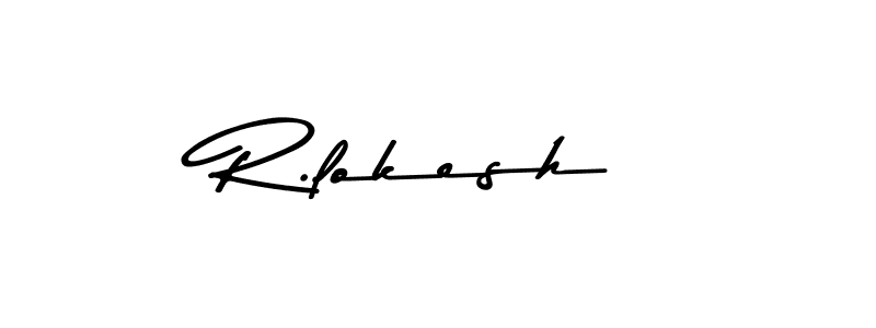 The best way (Asem Kandis PERSONAL USE) to make a short signature is to pick only two or three words in your name. The name R.lokesh include a total of six letters. For converting this name. R.lokesh signature style 9 images and pictures png