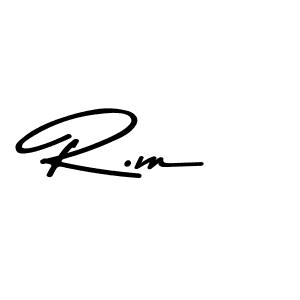 You should practise on your own different ways (Asem Kandis PERSONAL USE) to write your name (R.m) in signature. don't let someone else do it for you. R.m signature style 9 images and pictures png