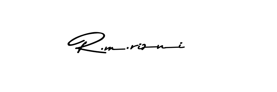 Also we have R.m.rizni name is the best signature style. Create professional handwritten signature collection using Asem Kandis PERSONAL USE autograph style. R.m.rizni signature style 9 images and pictures png