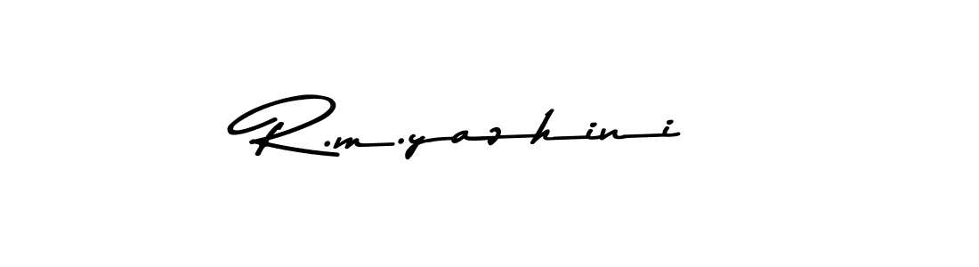 You should practise on your own different ways (Asem Kandis PERSONAL USE) to write your name (R.m.yazhini) in signature. don't let someone else do it for you. R.m.yazhini signature style 9 images and pictures png