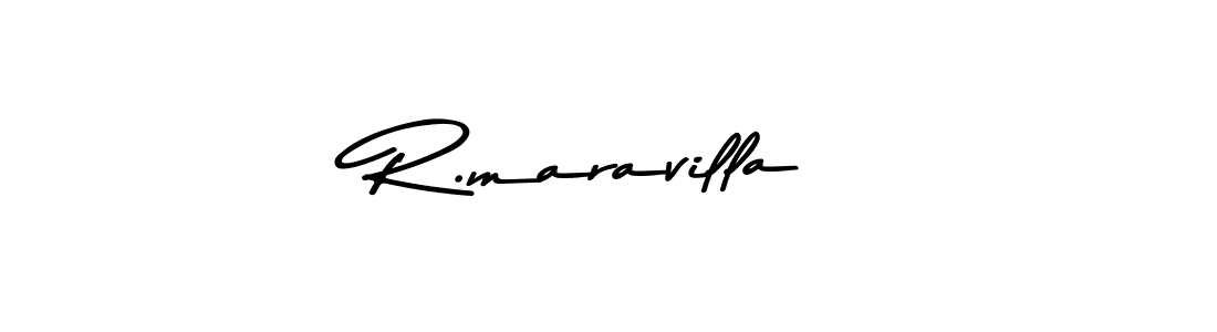 The best way (Asem Kandis PERSONAL USE) to make a short signature is to pick only two or three words in your name. The name R.maravilla include a total of six letters. For converting this name. R.maravilla signature style 9 images and pictures png