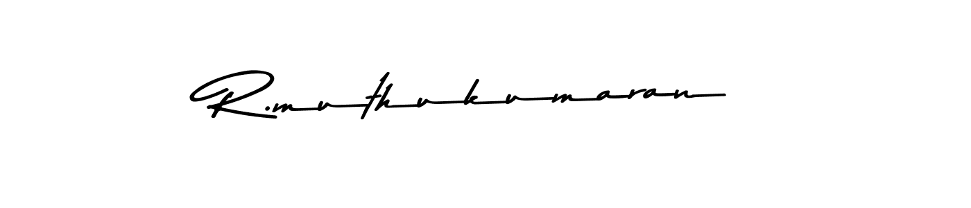 Make a beautiful signature design for name R.muthukumaran. With this signature (Asem Kandis PERSONAL USE) style, you can create a handwritten signature for free. R.muthukumaran signature style 9 images and pictures png