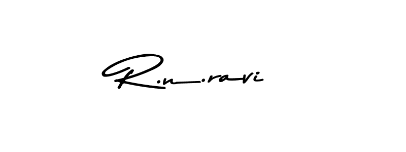 Create a beautiful signature design for name R.n.ravi. With this signature (Asem Kandis PERSONAL USE) fonts, you can make a handwritten signature for free. R.n.ravi signature style 9 images and pictures png