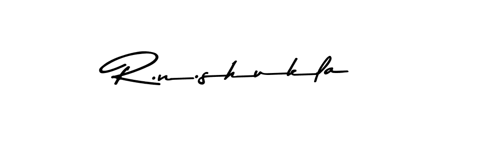 How to make R.n.shukla name signature. Use Asem Kandis PERSONAL USE style for creating short signs online. This is the latest handwritten sign. R.n.shukla signature style 9 images and pictures png