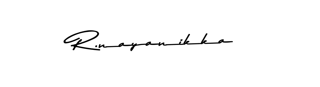 How to make R.nayanikka signature? Asem Kandis PERSONAL USE is a professional autograph style. Create handwritten signature for R.nayanikka name. R.nayanikka signature style 9 images and pictures png