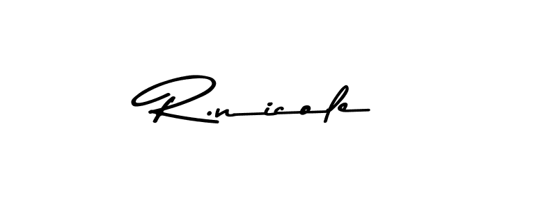 R.nicole stylish signature style. Best Handwritten Sign (Asem Kandis PERSONAL USE) for my name. Handwritten Signature Collection Ideas for my name R.nicole. R.nicole signature style 9 images and pictures png