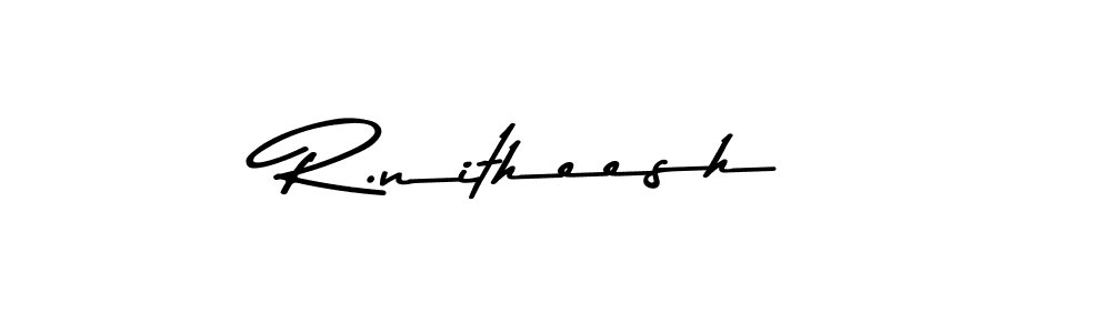 You can use this online signature creator to create a handwritten signature for the name R.nitheesh. This is the best online autograph maker. R.nitheesh signature style 9 images and pictures png