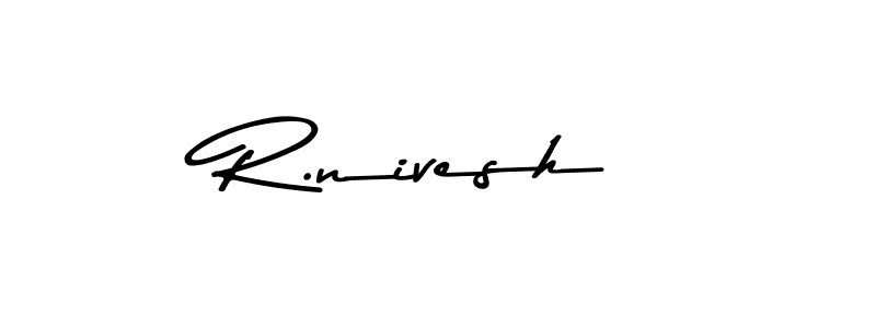 Similarly Asem Kandis PERSONAL USE is the best handwritten signature design. Signature creator online .You can use it as an online autograph creator for name R.nivesh. R.nivesh signature style 9 images and pictures png