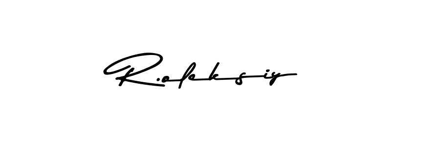 Asem Kandis PERSONAL USE is a professional signature style that is perfect for those who want to add a touch of class to their signature. It is also a great choice for those who want to make their signature more unique. Get R.oleksiy name to fancy signature for free. R.oleksiy signature style 9 images and pictures png