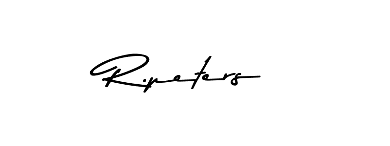 Make a beautiful signature design for name R.peters. With this signature (Asem Kandis PERSONAL USE) style, you can create a handwritten signature for free. R.peters signature style 9 images and pictures png