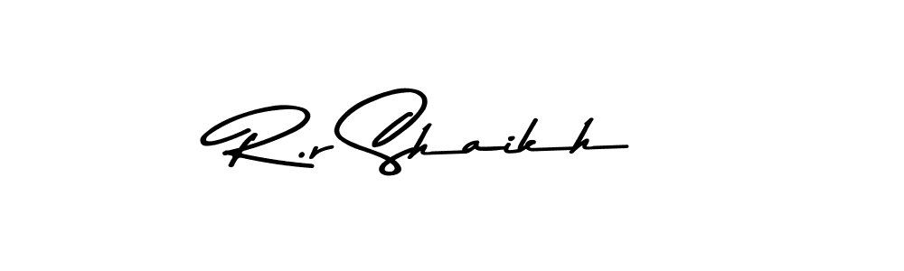 You should practise on your own different ways (Asem Kandis PERSONAL USE) to write your name (R.r Shaikh) in signature. don't let someone else do it for you. R.r Shaikh signature style 9 images and pictures png