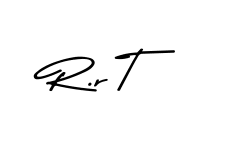 You should practise on your own different ways (Asem Kandis PERSONAL USE) to write your name (R.r T) in signature. don't let someone else do it for you. R.r T signature style 9 images and pictures png