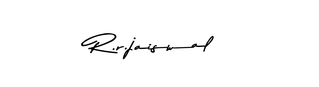 Use a signature maker to create a handwritten signature online. With this signature software, you can design (Asem Kandis PERSONAL USE) your own signature for name R.r.jaiswal. R.r.jaiswal signature style 9 images and pictures png