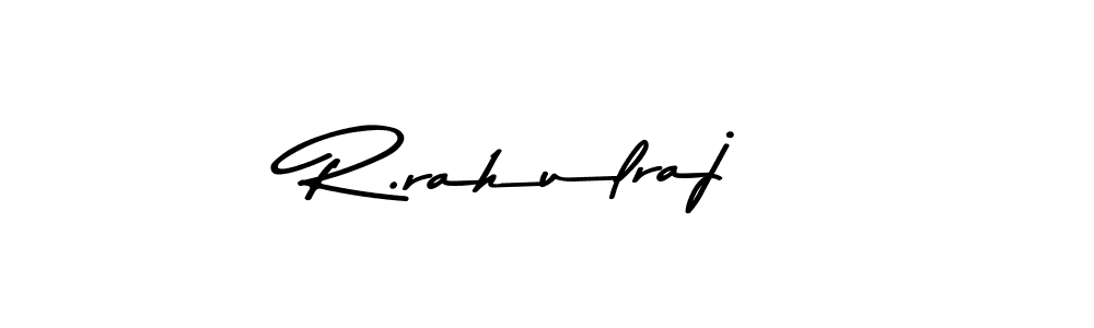 How to make R.rahulraj name signature. Use Asem Kandis PERSONAL USE style for creating short signs online. This is the latest handwritten sign. R.rahulraj signature style 9 images and pictures png