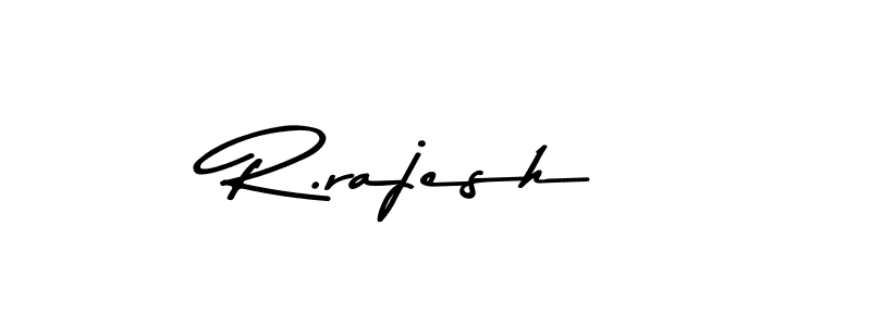 How to make R.rajesh name signature. Use Asem Kandis PERSONAL USE style for creating short signs online. This is the latest handwritten sign. R.rajesh signature style 9 images and pictures png