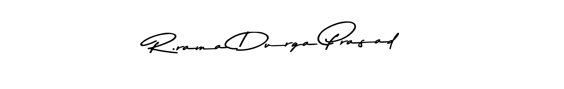 How to make R.rama Durga Prasad name signature. Use Asem Kandis PERSONAL USE style for creating short signs online. This is the latest handwritten sign. R.rama Durga Prasad signature style 9 images and pictures png