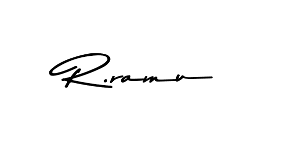 Also we have R.ramu name is the best signature style. Create professional handwritten signature collection using Asem Kandis PERSONAL USE autograph style. R.ramu signature style 9 images and pictures png