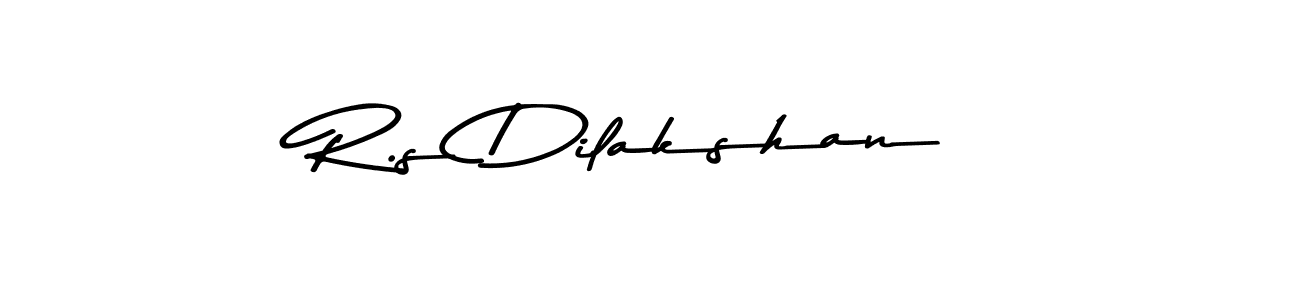 Use a signature maker to create a handwritten signature online. With this signature software, you can design (Asem Kandis PERSONAL USE) your own signature for name R.s Dilakshan. R.s Dilakshan signature style 9 images and pictures png