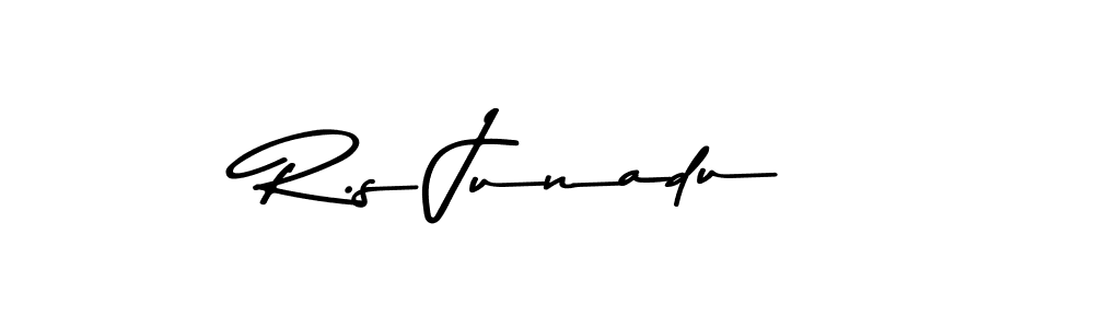 You should practise on your own different ways (Asem Kandis PERSONAL USE) to write your name (R.s Junadu) in signature. don't let someone else do it for you. R.s Junadu signature style 9 images and pictures png