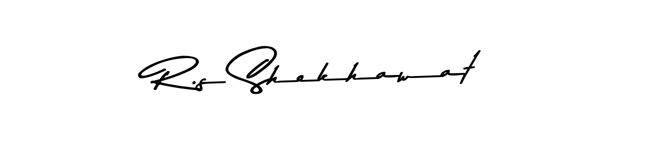 Design your own signature with our free online signature maker. With this signature software, you can create a handwritten (Asem Kandis PERSONAL USE) signature for name R.s Shekhawat. R.s Shekhawat signature style 9 images and pictures png