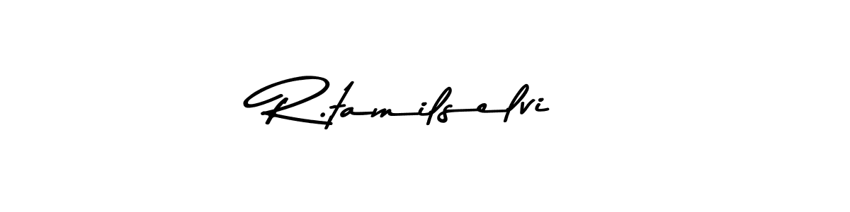 Create a beautiful signature design for name R.tamilselvi. With this signature (Asem Kandis PERSONAL USE) fonts, you can make a handwritten signature for free. R.tamilselvi signature style 9 images and pictures png