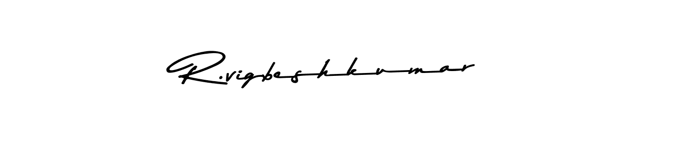 Best and Professional Signature Style for R.vigbeshkumar. Asem Kandis PERSONAL USE Best Signature Style Collection. R.vigbeshkumar signature style 9 images and pictures png