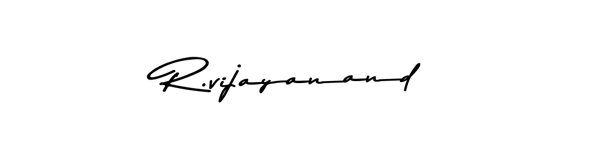 Use a signature maker to create a handwritten signature online. With this signature software, you can design (Asem Kandis PERSONAL USE) your own signature for name R.vijayanand. R.vijayanand signature style 9 images and pictures png