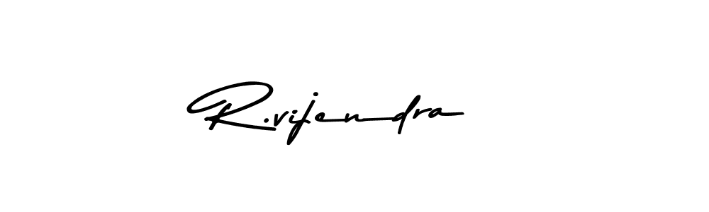 Design your own signature with our free online signature maker. With this signature software, you can create a handwritten (Asem Kandis PERSONAL USE) signature for name R.vijendra. R.vijendra signature style 9 images and pictures png