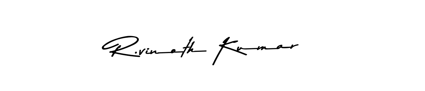 You can use this online signature creator to create a handwritten signature for the name R.vinoth Kumar. This is the best online autograph maker. R.vinoth Kumar signature style 9 images and pictures png