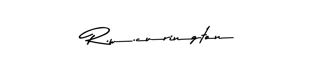 Design your own signature with our free online signature maker. With this signature software, you can create a handwritten (Asem Kandis PERSONAL USE) signature for name R.w.curington. R.w.curington signature style 9 images and pictures png