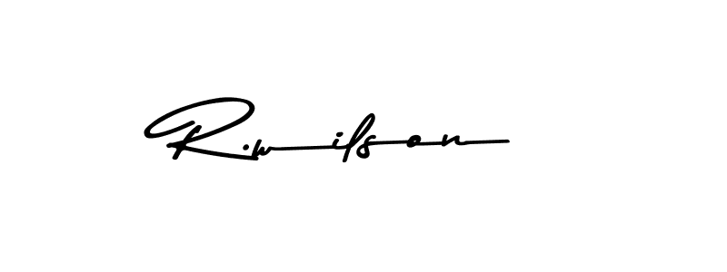 R.wilson stylish signature style. Best Handwritten Sign (Asem Kandis PERSONAL USE) for my name. Handwritten Signature Collection Ideas for my name R.wilson. R.wilson signature style 9 images and pictures png