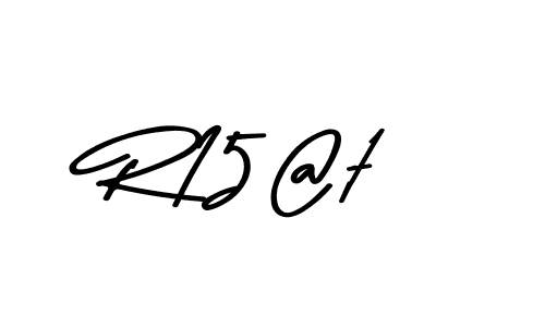 Make a beautiful signature design for name R15@t. With this signature (Asem Kandis PERSONAL USE) style, you can create a handwritten signature for free. R15@t signature style 9 images and pictures png