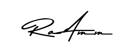 How to Draw Ra Amm signature style? Asem Kandis PERSONAL USE is a latest design signature styles for name Ra Amm. Ra Amm signature style 9 images and pictures png
