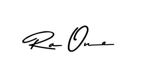 Create a beautiful signature design for name Ra One. With this signature (Asem Kandis PERSONAL USE) fonts, you can make a handwritten signature for free. Ra One signature style 9 images and pictures png